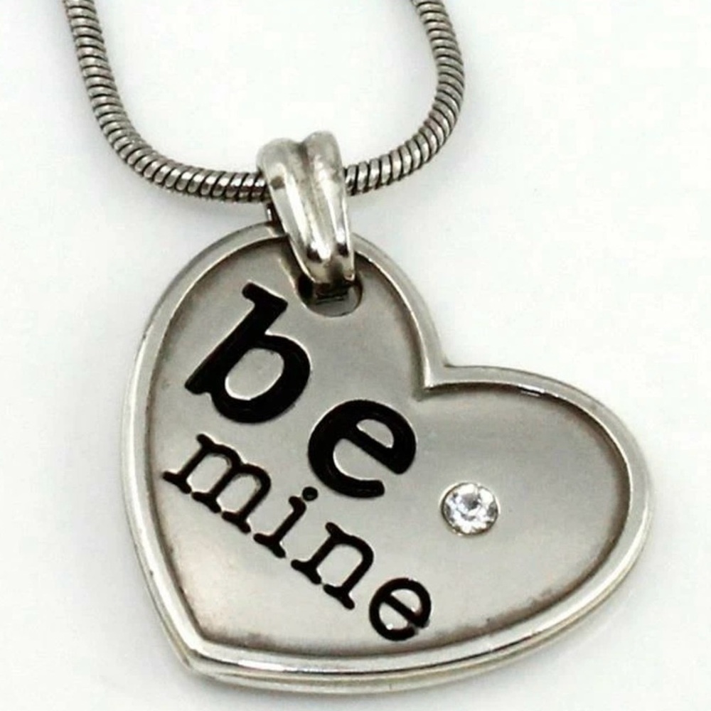 Brighton Be Mine Hugs & Kisses Heart Reversible Pendant Necklace Valentine 2369 - Picture 3 of 3